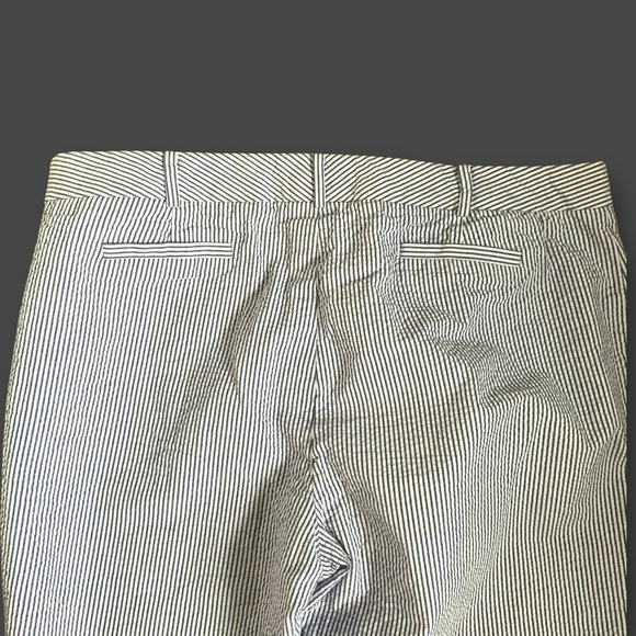 Brooks Brothers Natalie Seersucker Crop Pants - Picture 4 of 12